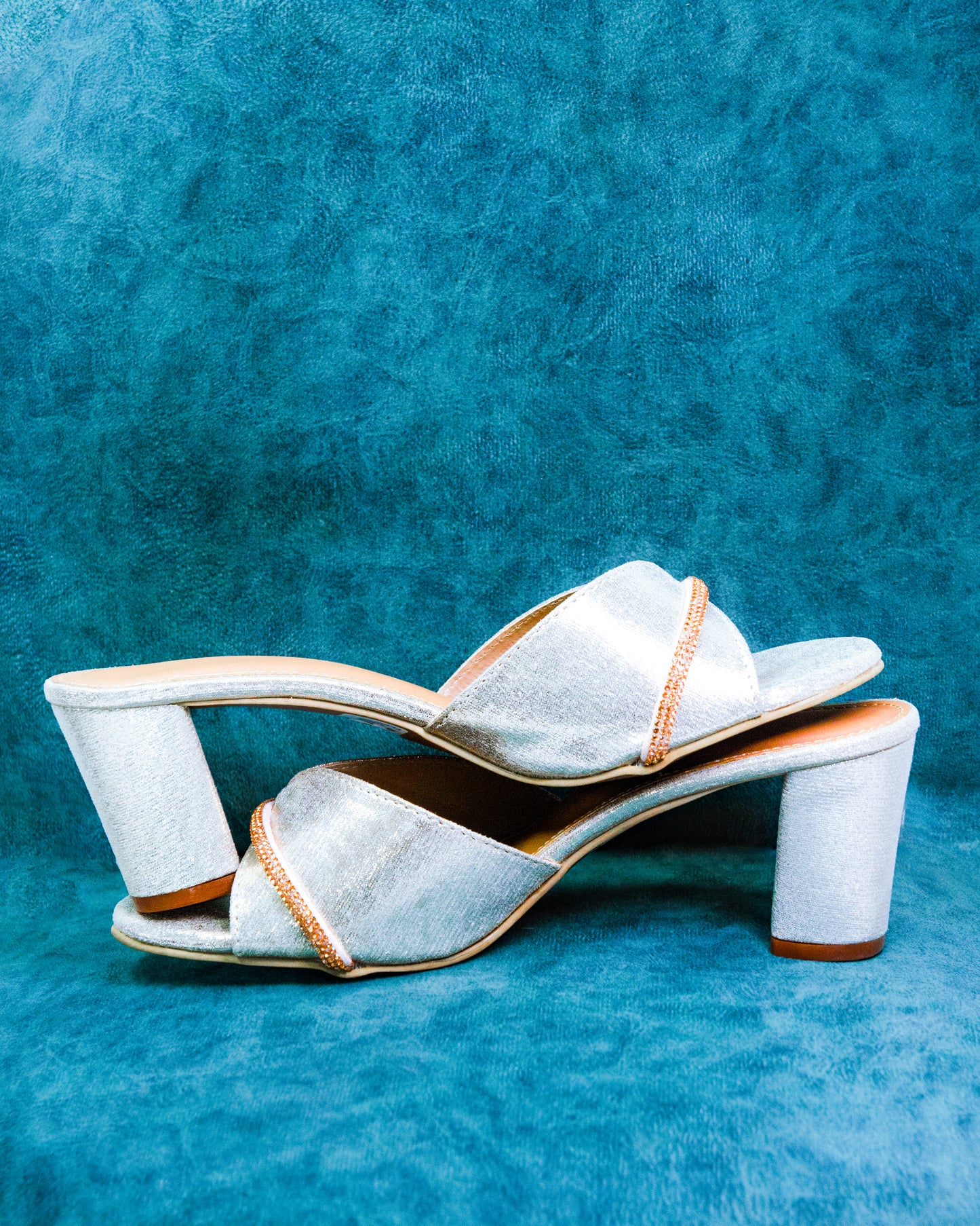 Silver Metallic Heels