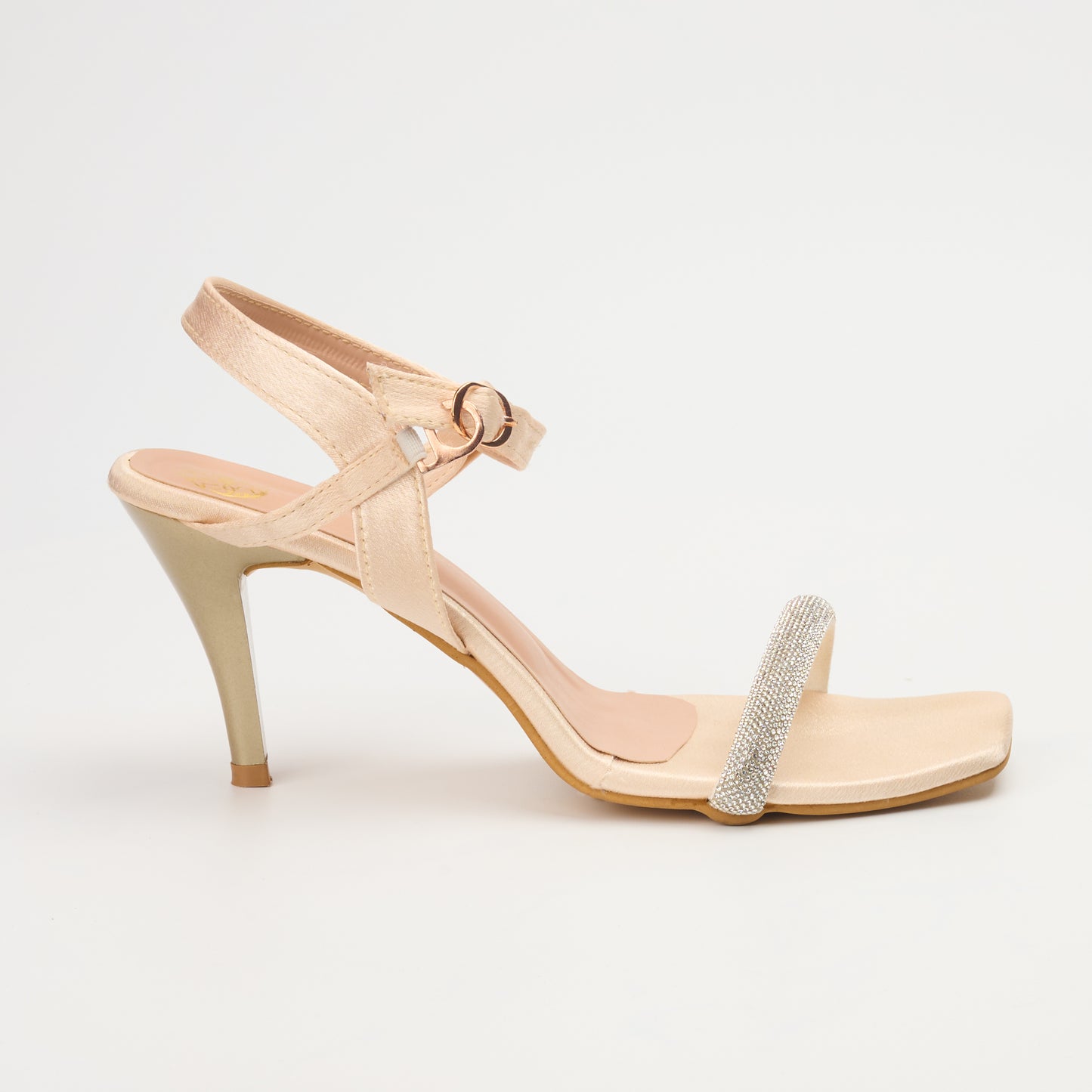 Rose Gold Embellished Strap Heels|Wedding heels|Lore